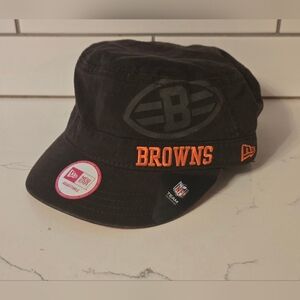 New Era NFL Cleveland Browns Cadet Hat Women's Adjustable OSFM Brown Orange